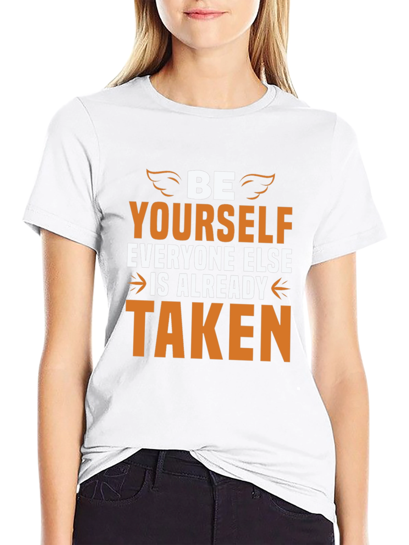 Be Yourself Graphic Tee - Inspirational Black T-Shirt