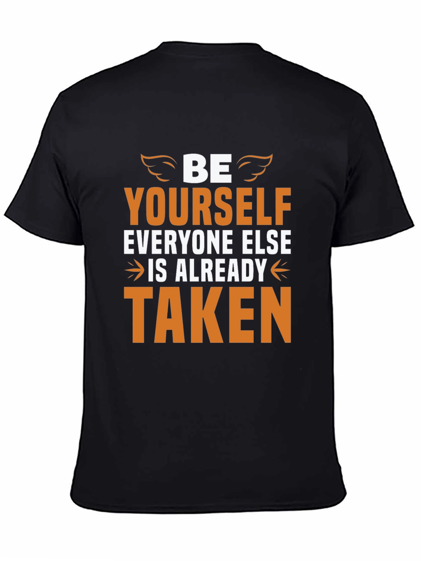 Be Yourself Graphic Tee - Inspirational Black T-Shirt