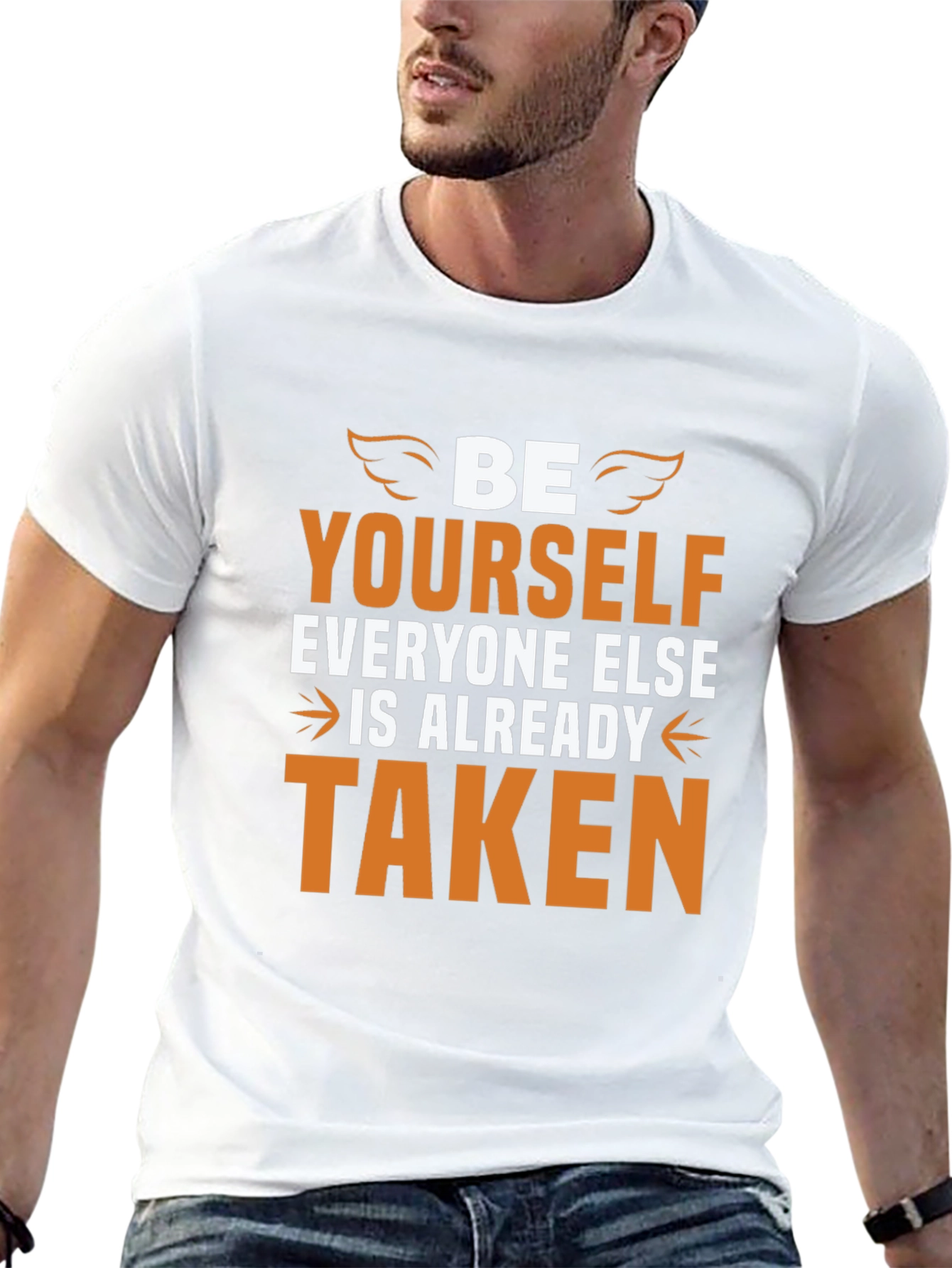 Be Yourself Graphic Tee - Inspirational Black T-Shirt