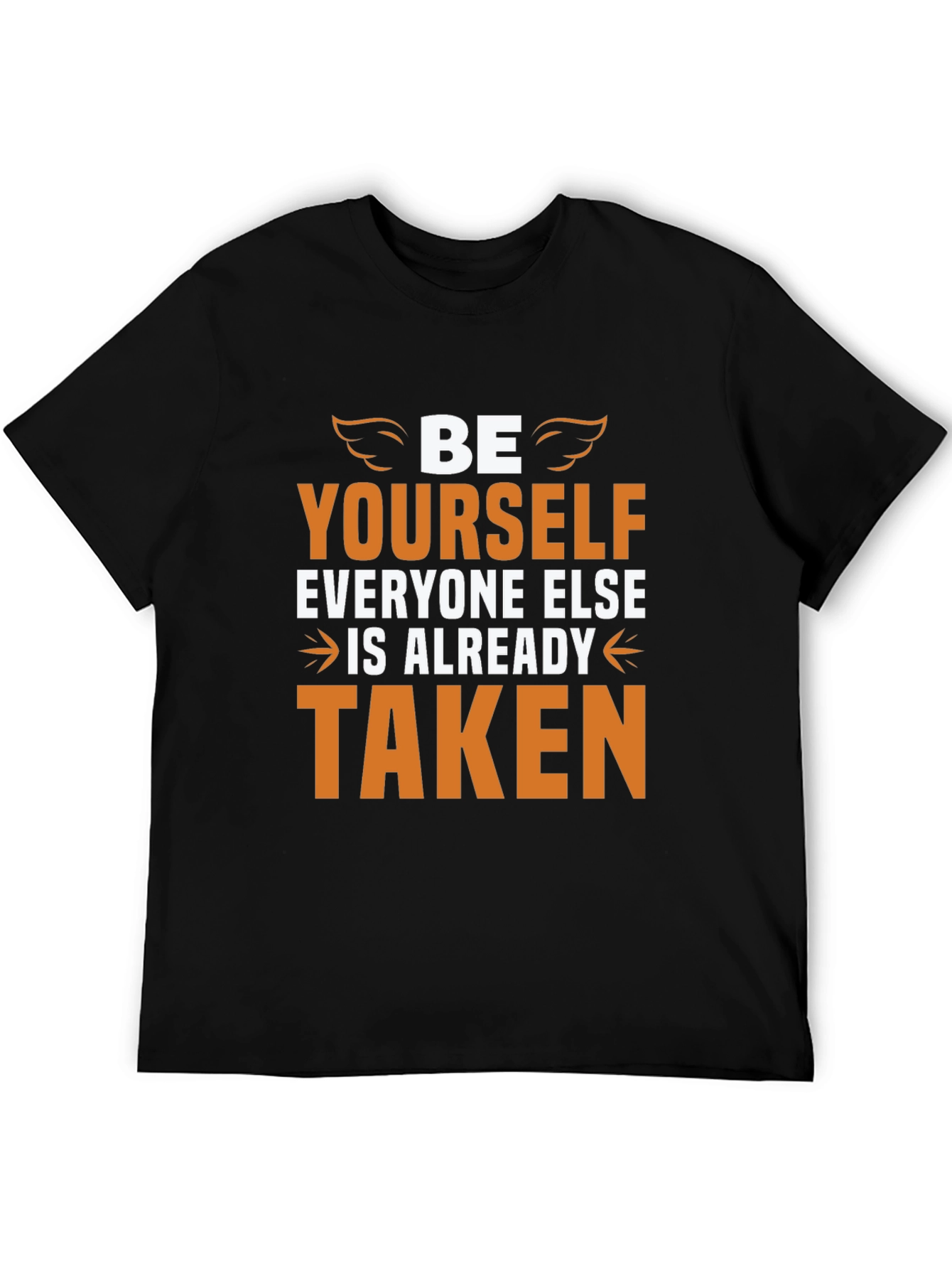 Be Yourself Graphic Tee - Inspirational Black T-Shirt
