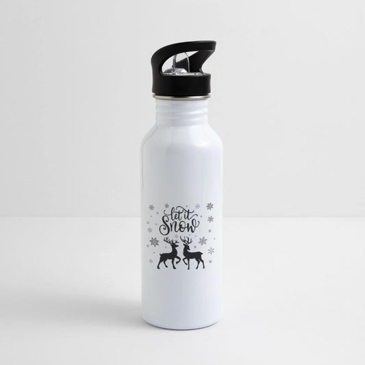 Let it snow with deer and snowflakes