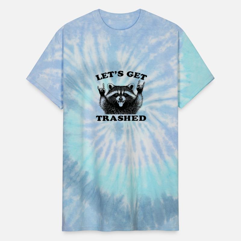 Let's Get Trashed Funny Raccoon Design