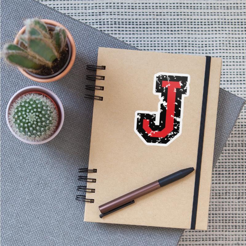 Letter J (Vintage Red)