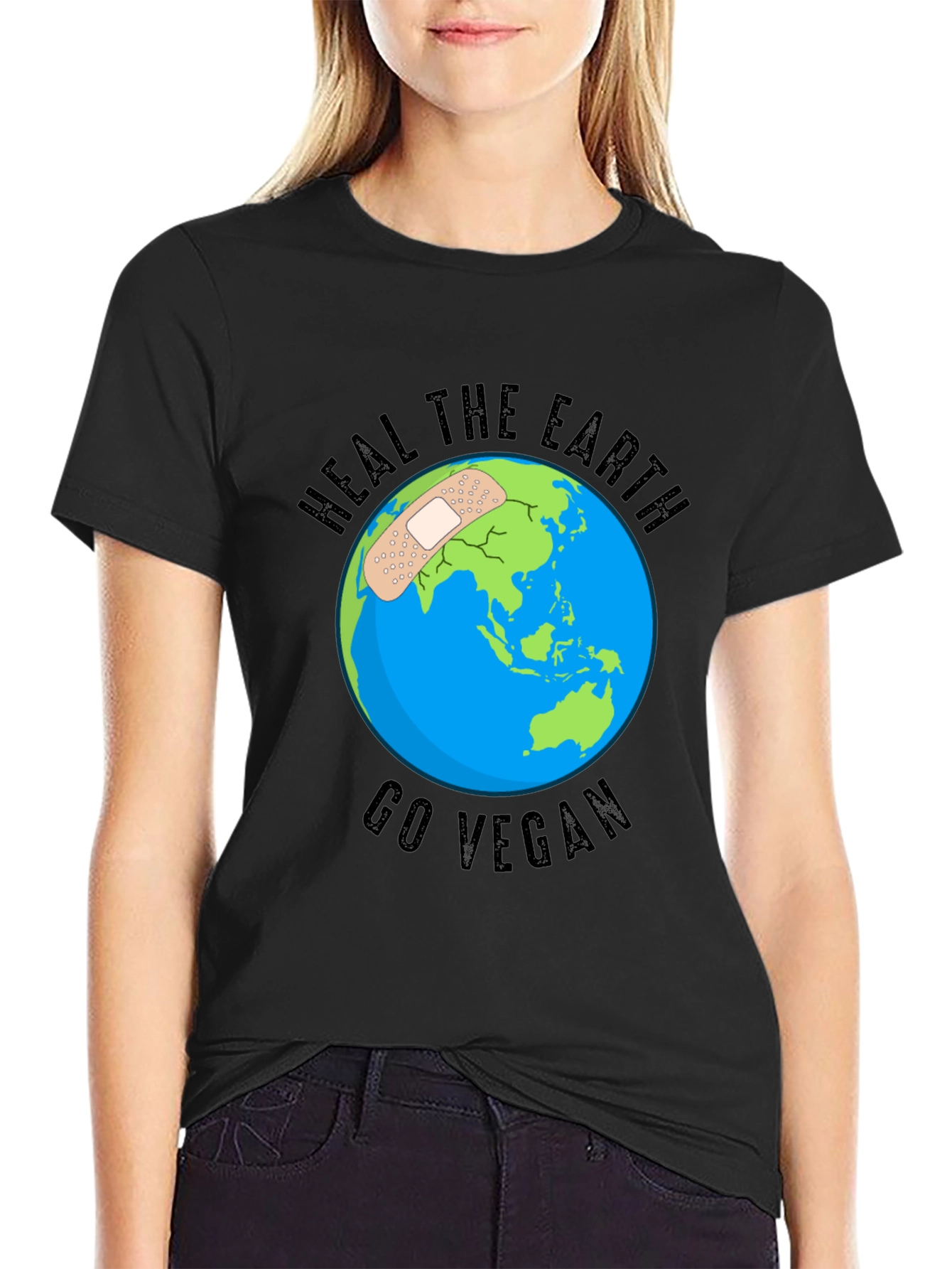Heal the Earth Go Vegan T-Shirt