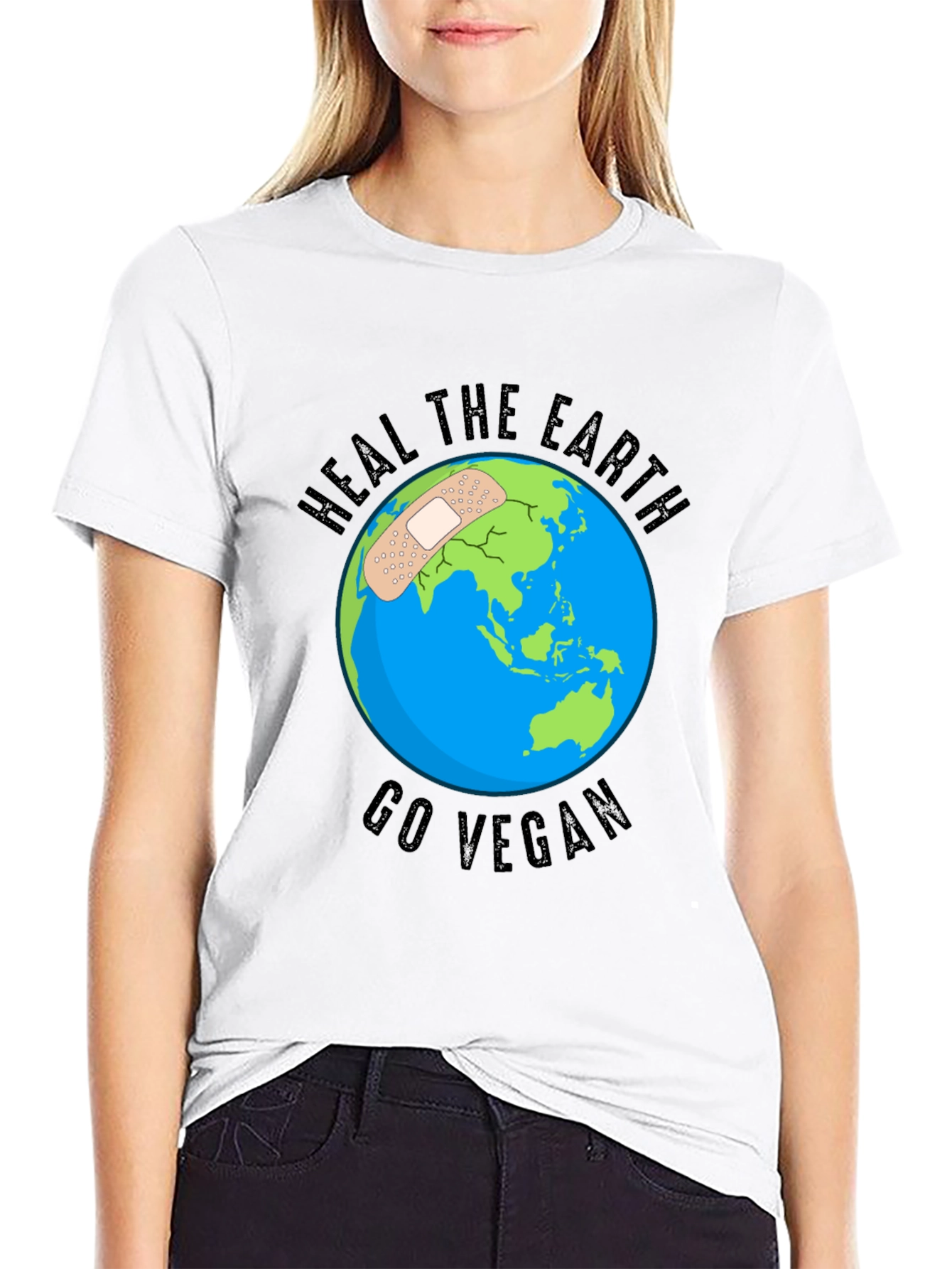 Heal the Earth Go Vegan T-Shirt