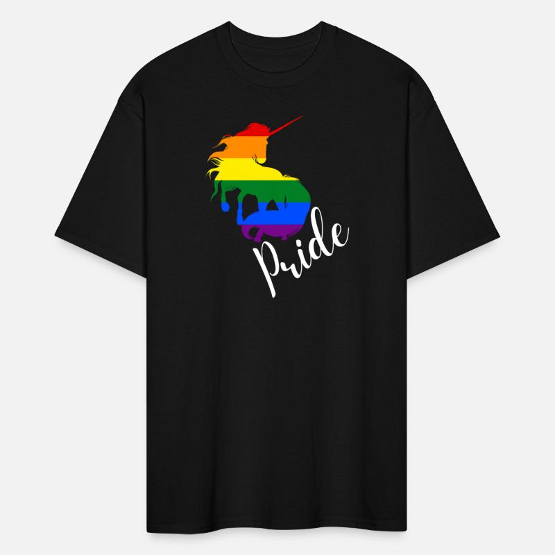 LGBTQ Pride: Unicorn in Rainbow Flag Colors