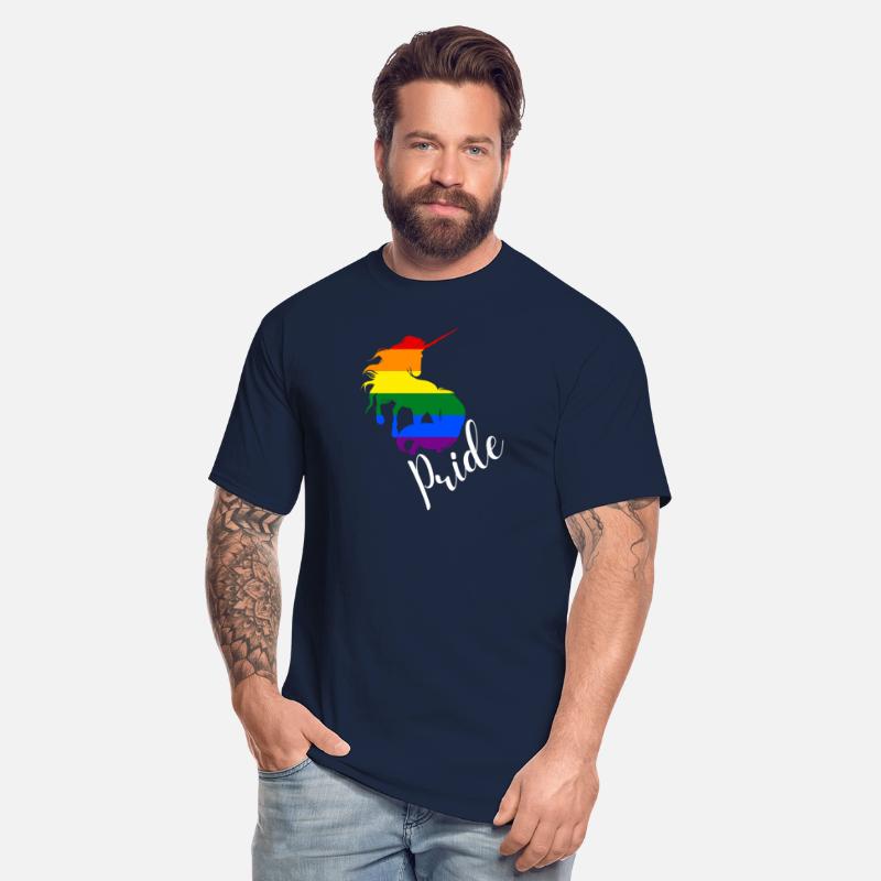 LGBTQ Pride: Unicorn in Rainbow Flag Colors