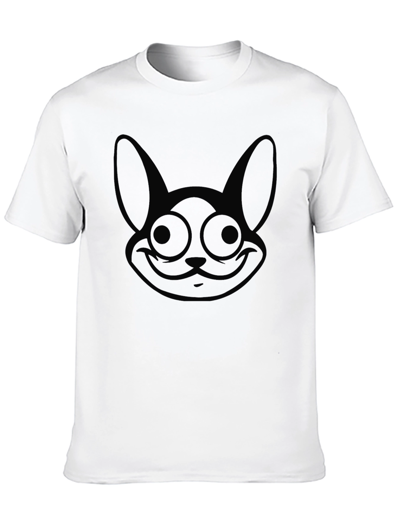 Black Rabbit Graphic T-Shirt Mens Casual Tee