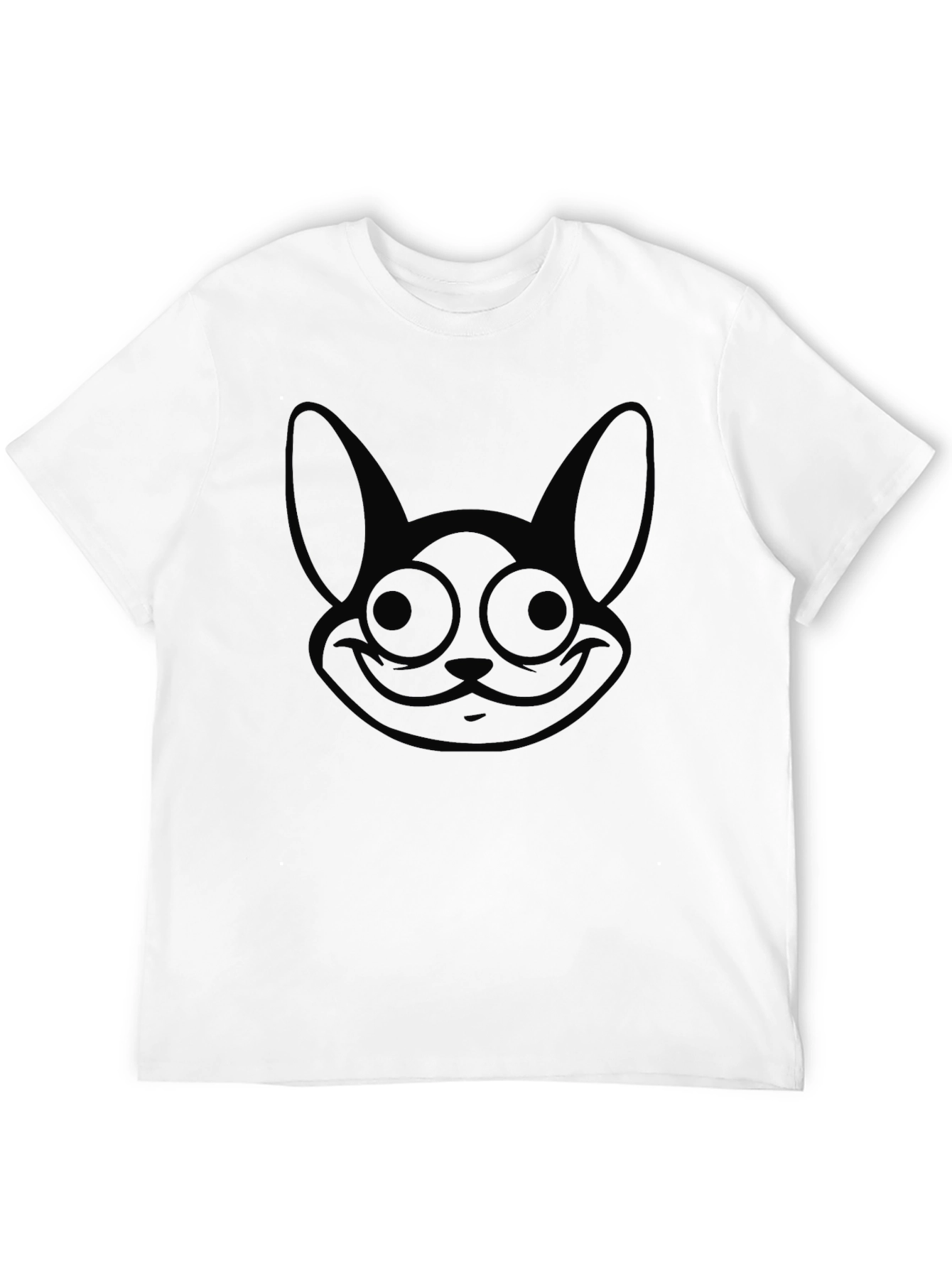 Black Rabbit Graphic T-Shirt Mens Casual Tee