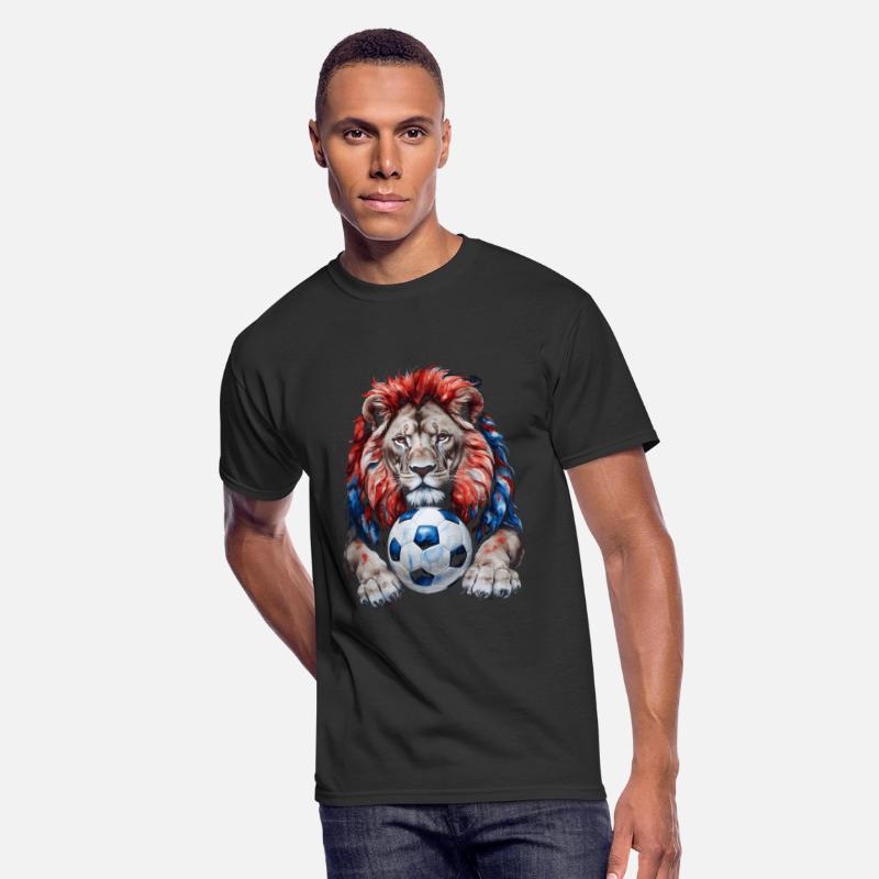 Lion Football Soccer Colorful Animal Graphic