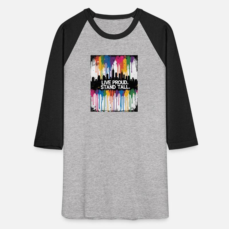 Live Proud Stand Tall LGBTQ Pride Graffiti Skyline