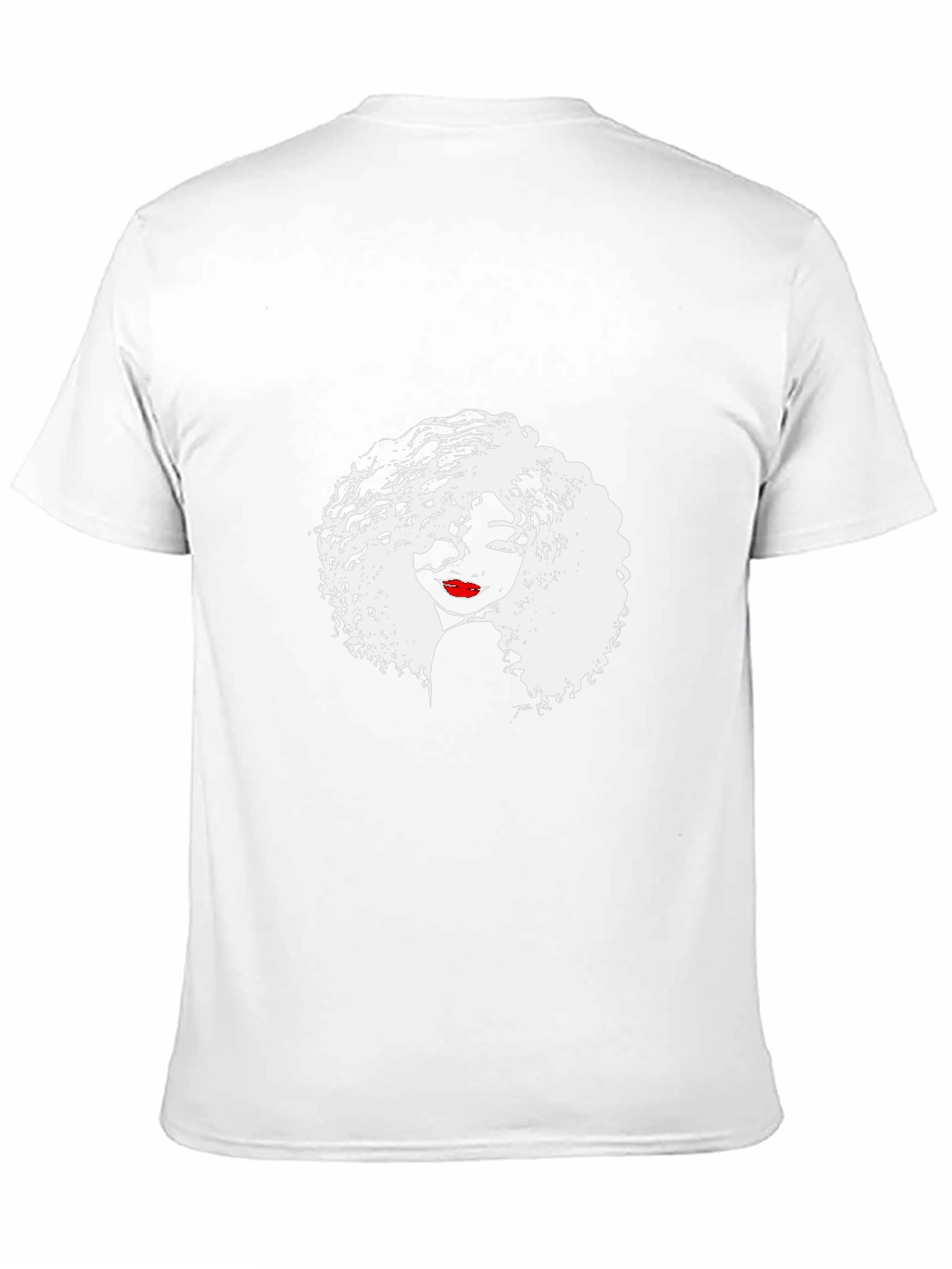 Afro Woman Graphic Tee - Stylish Black T-Shirt