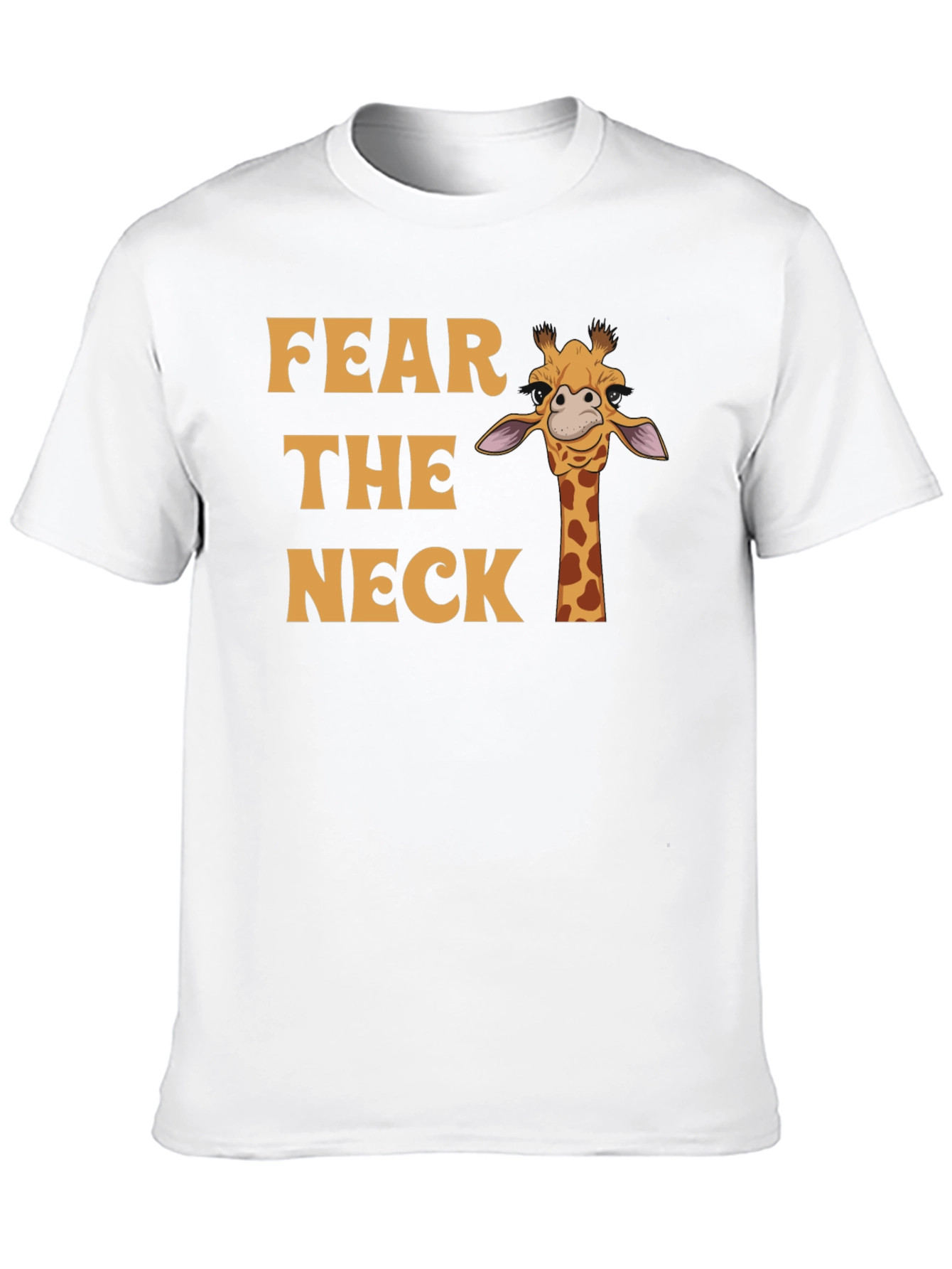 Fear The Neck Giraffe Graphic T-Shirt