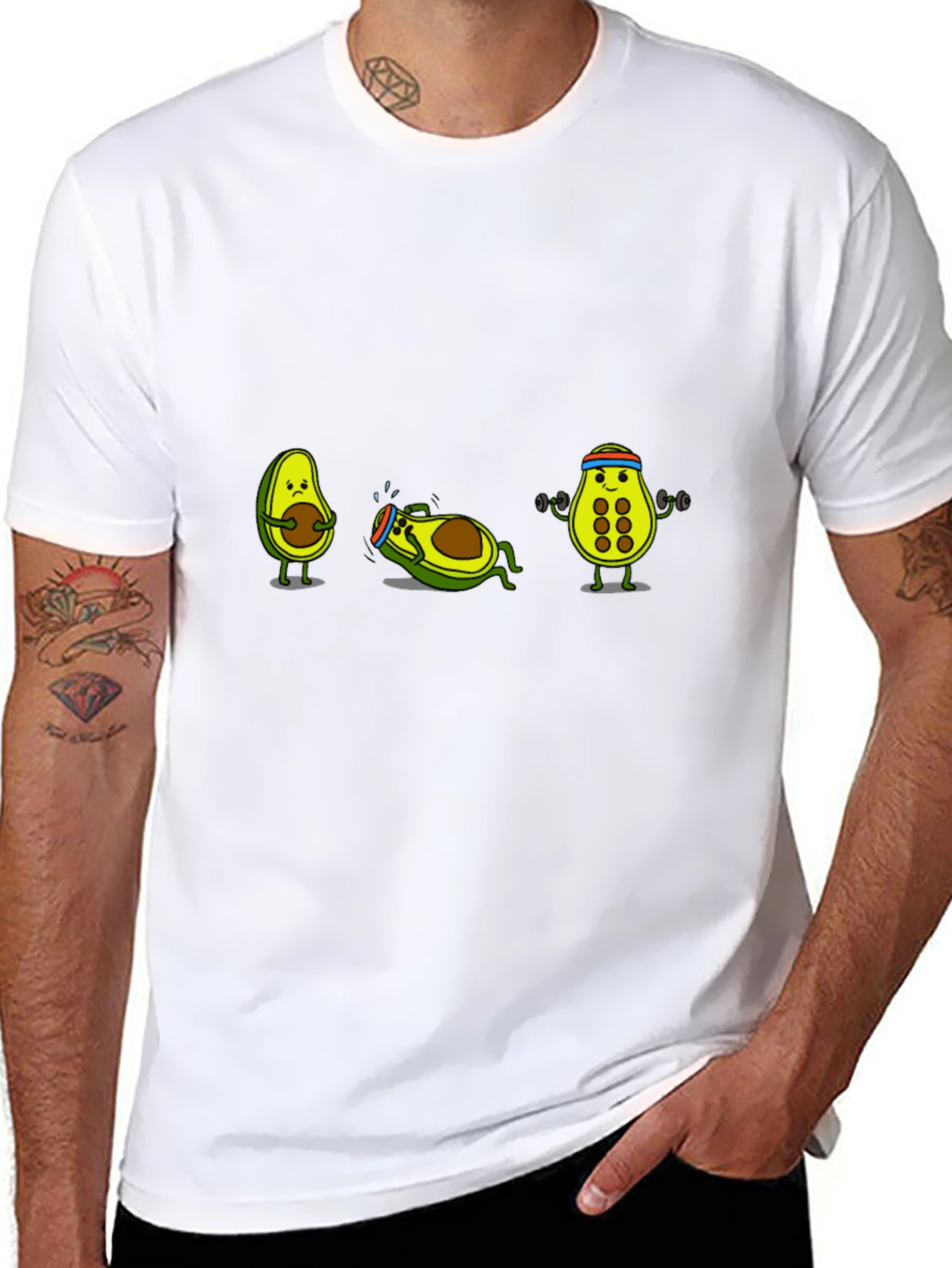 Avocado Gym Workout T-Shirt