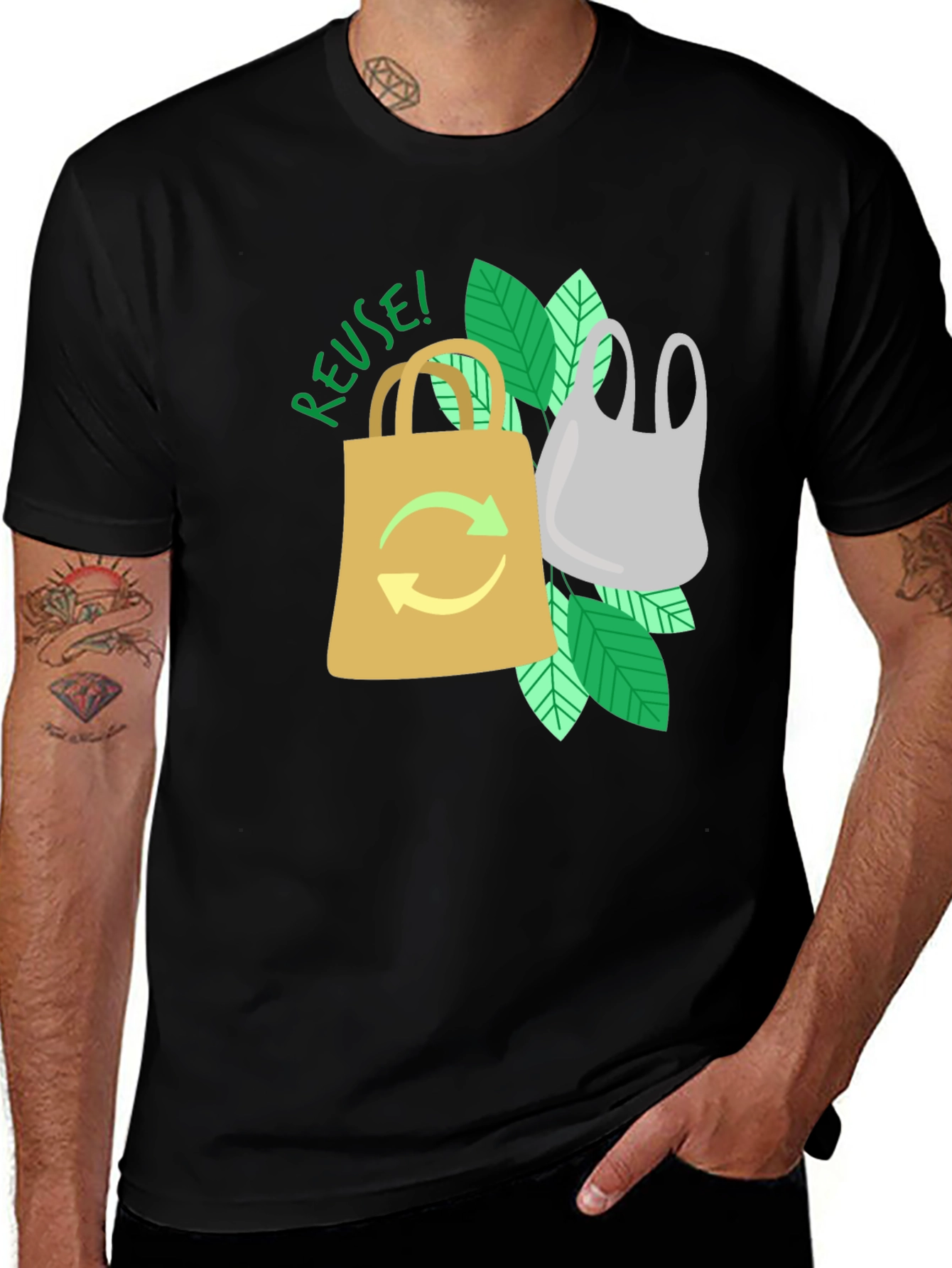 Eco-Friendly Reuse Graphic T-Shirt