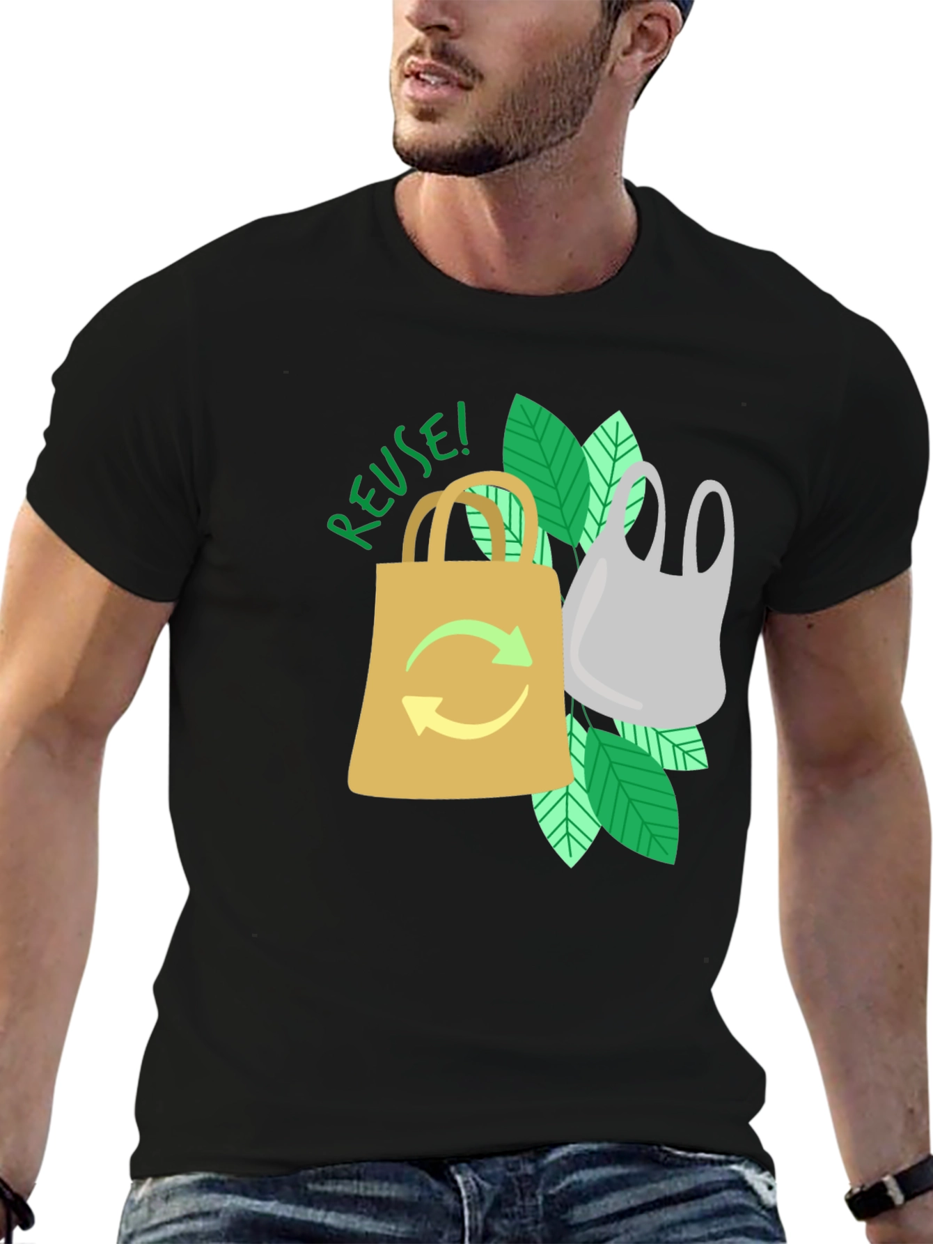 Eco-Friendly Reuse Graphic T-Shirt