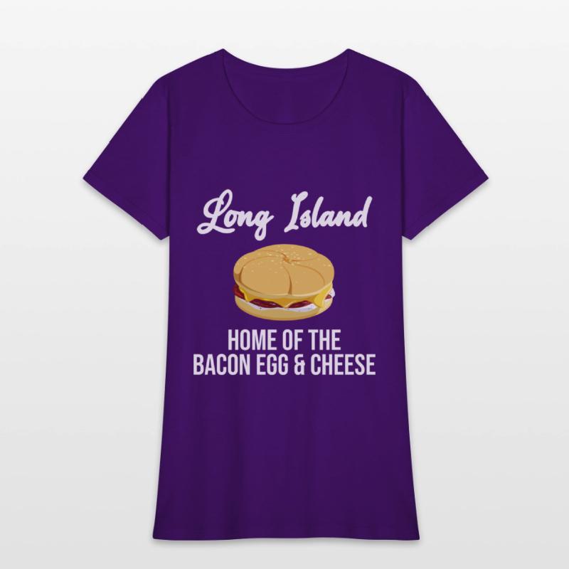 Long Island NY Bacon Egg and Cheese Roll Shirt