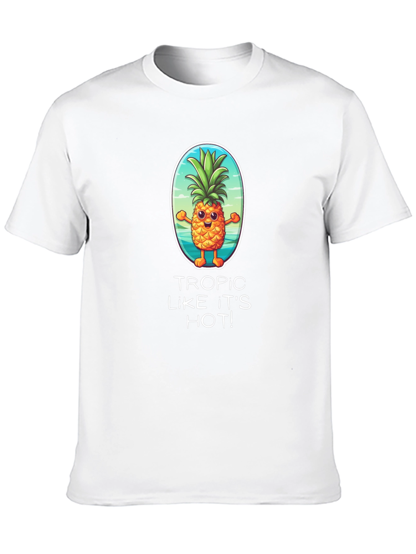 Tropic Like Its Hot! Pineapple Graphic Tee