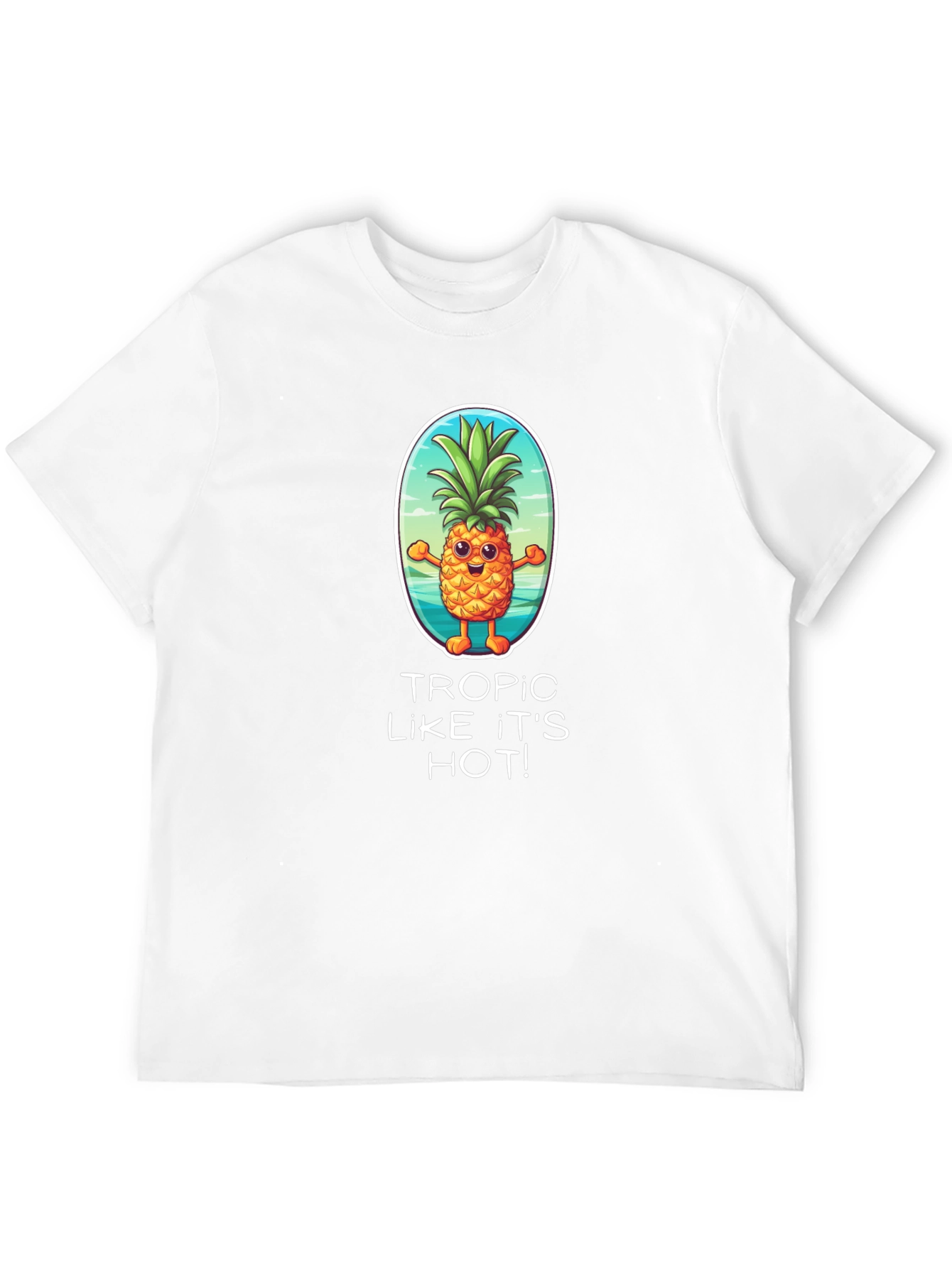 Tropic Like Its Hot! Pineapple Graphic Tee