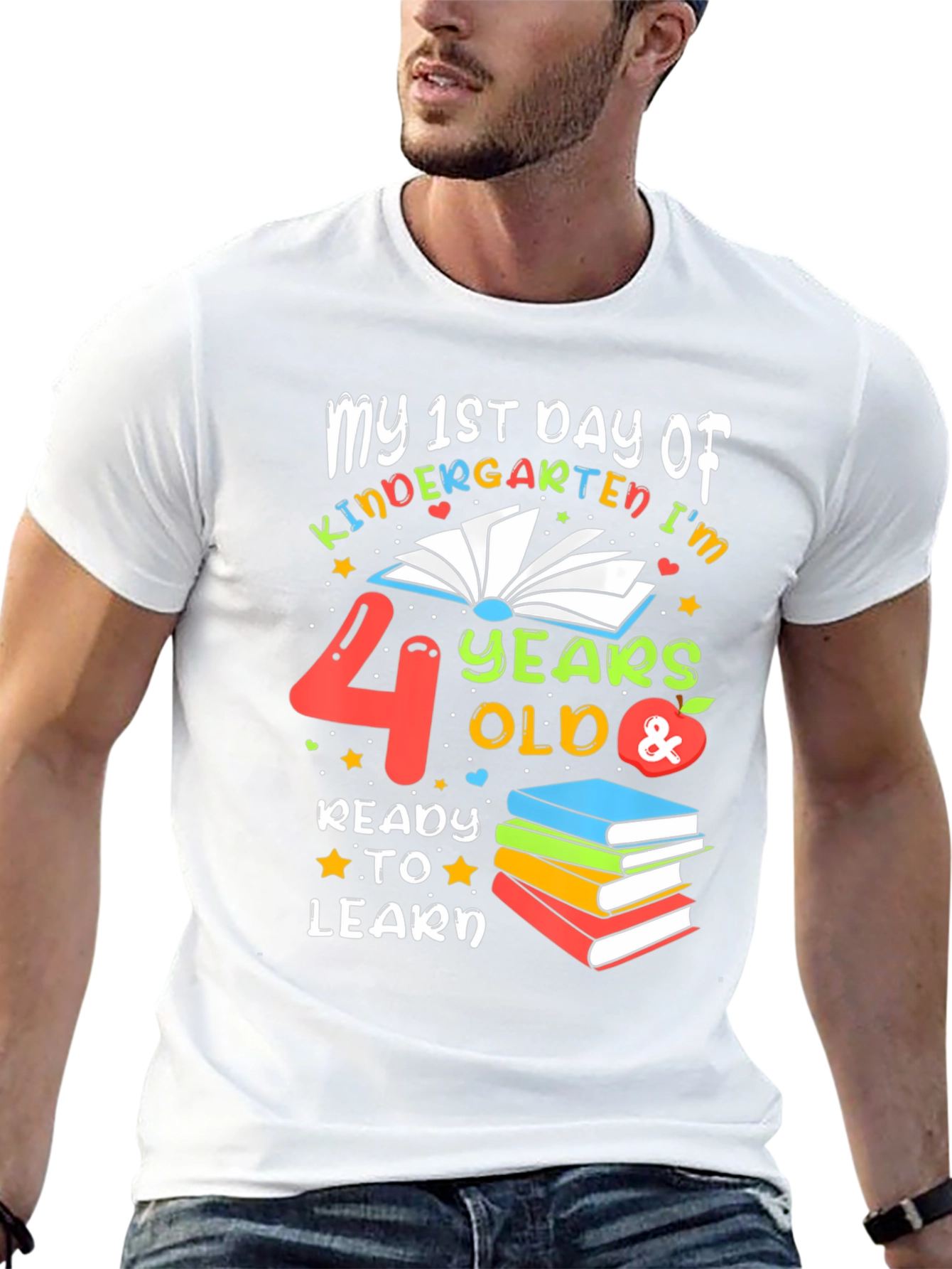1st Day of Kindergarten T-Shirt - 4 Years Old