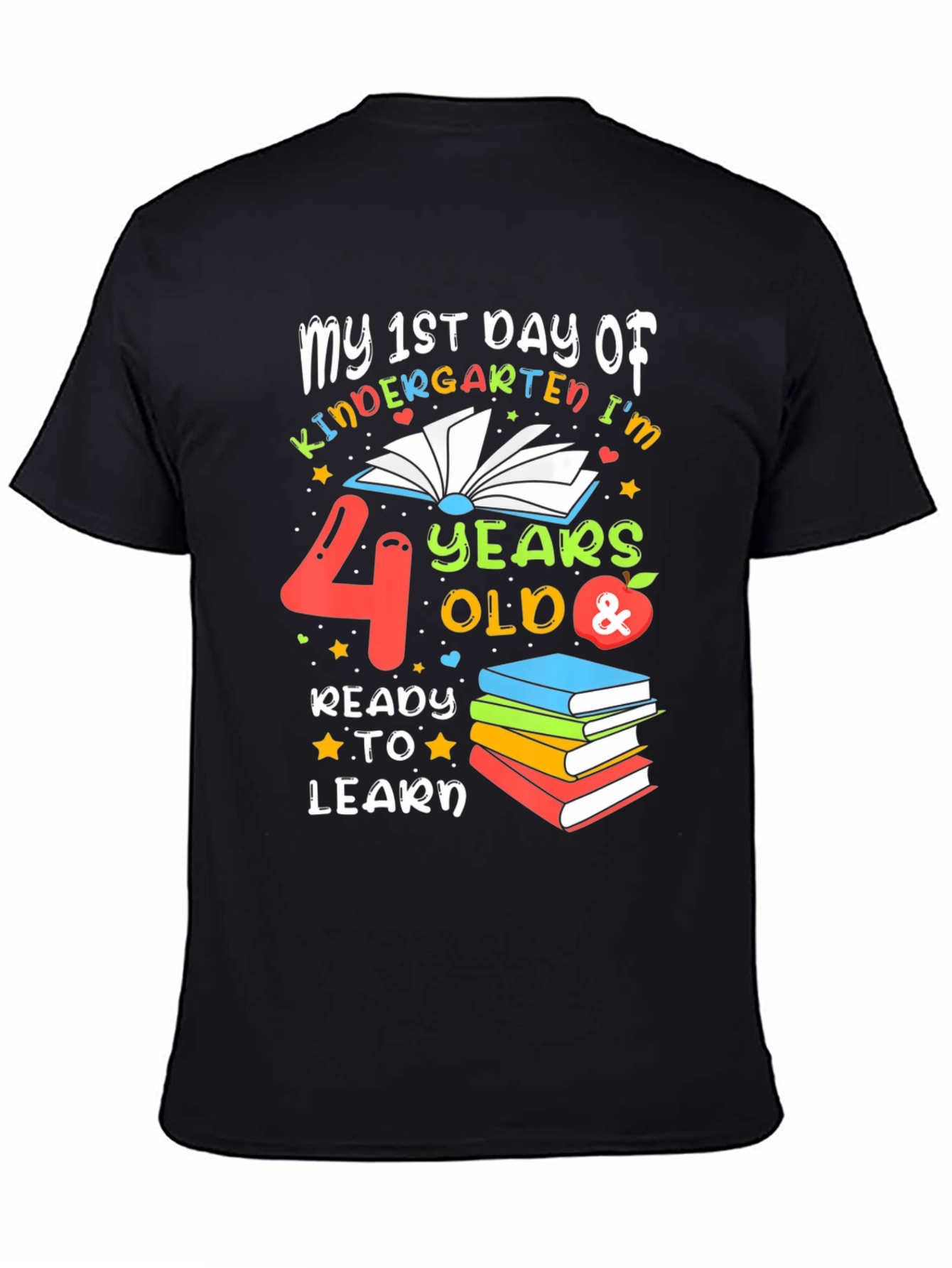 1st Day of Kindergarten T-Shirt - 4 Years Old