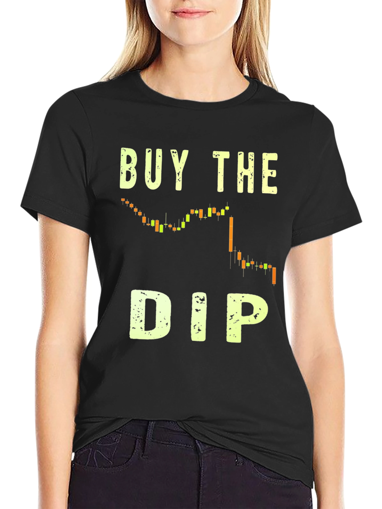 Buy The Dip Graphic Tee - Crypto Trading Shirt