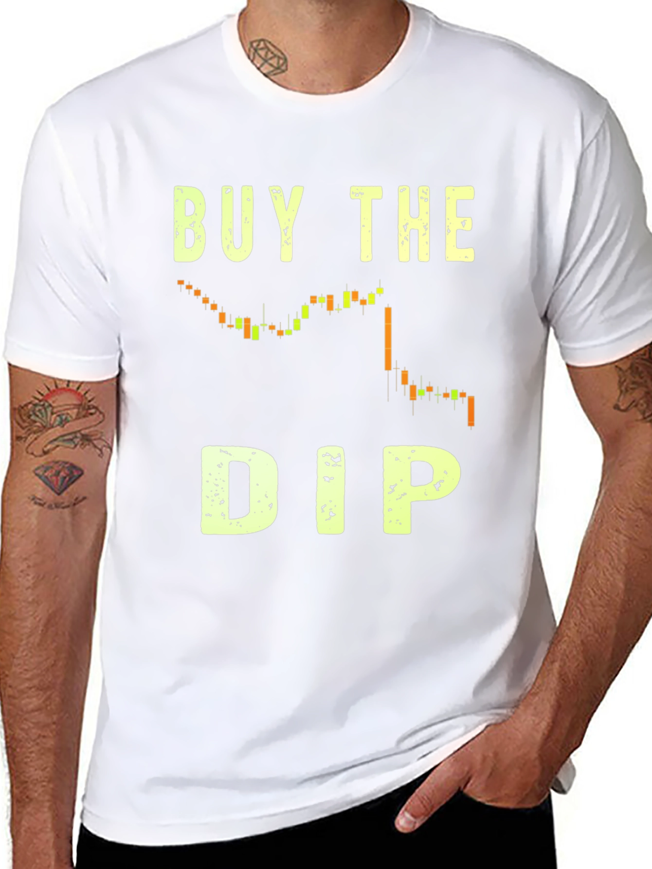 Buy The Dip Graphic Tee - Crypto Trading Shirt