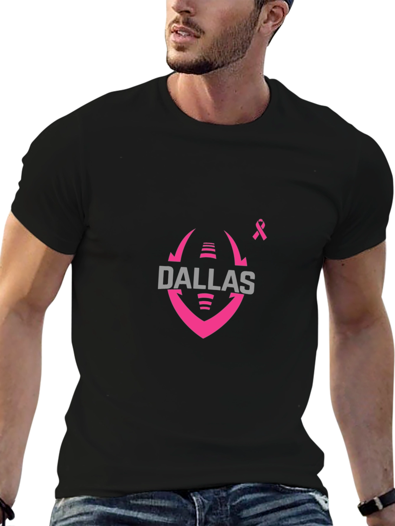 Dallas Football Breast Cancer Awareness T-Shirt