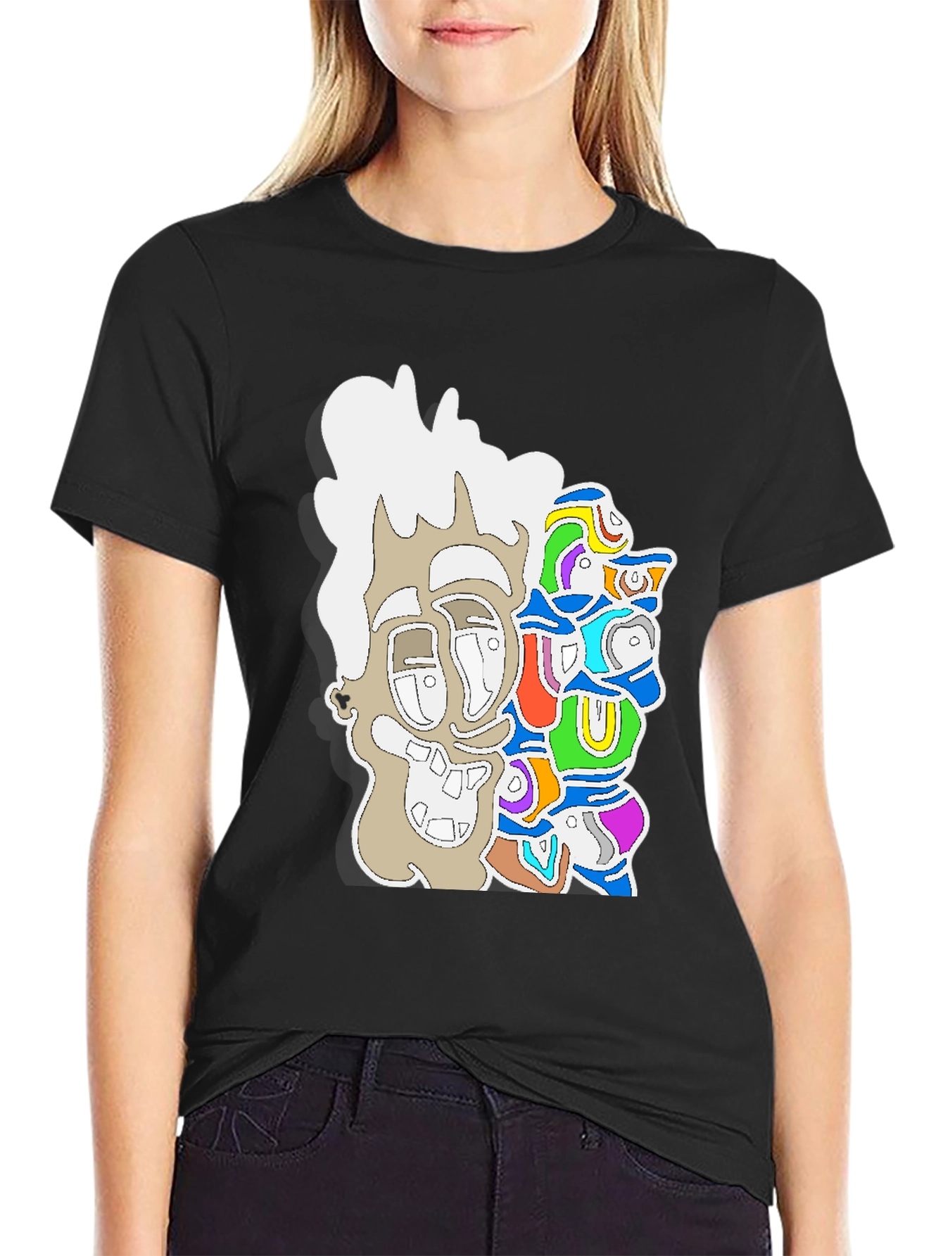 Abstract Art Graphic Tee - Modern Streetwear