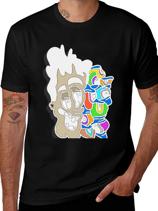 Abstract Art Graphic Tee - Modern Streetwear