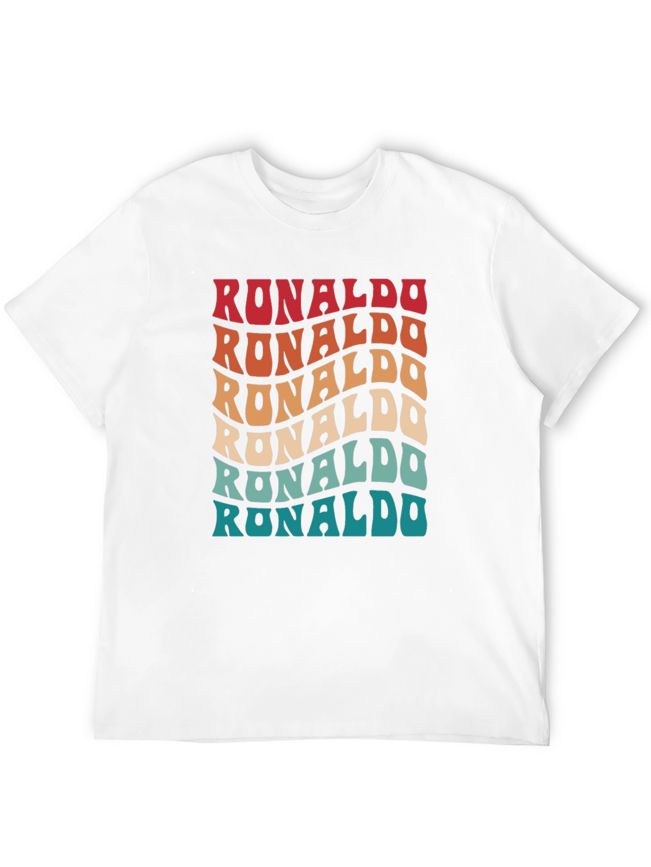 Retro Ronaldo T-Shirt - Wavy Text Design