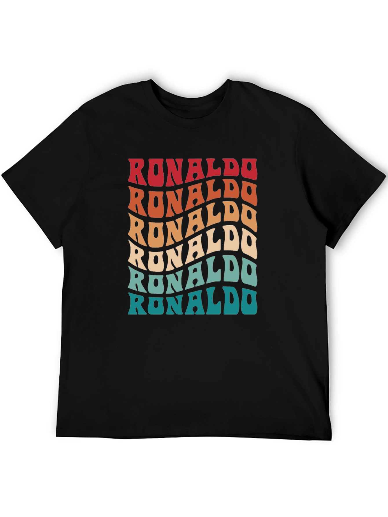 Retro Ronaldo T-Shirt - Wavy Text Design