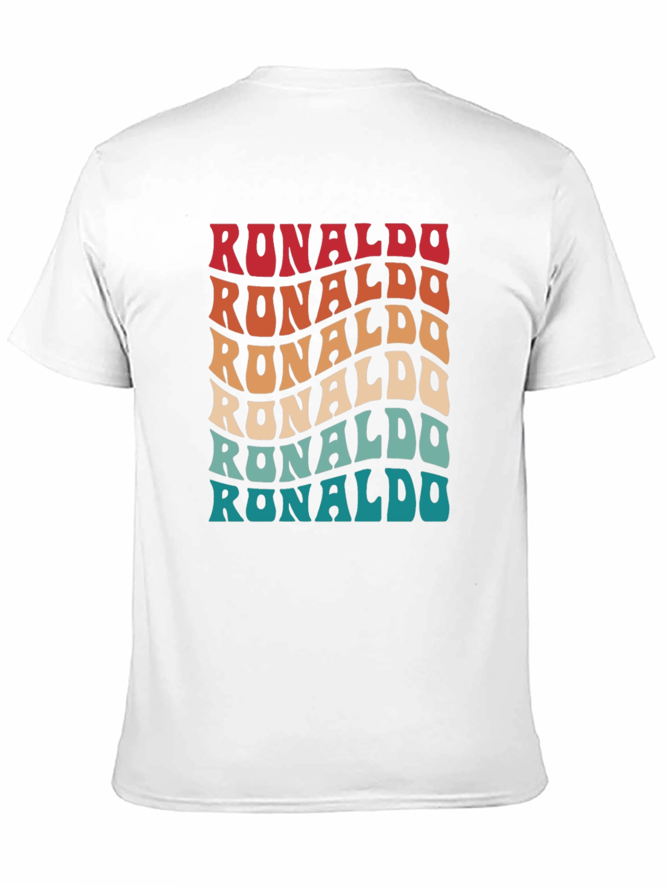Retro Ronaldo T-Shirt - Wavy Text Design