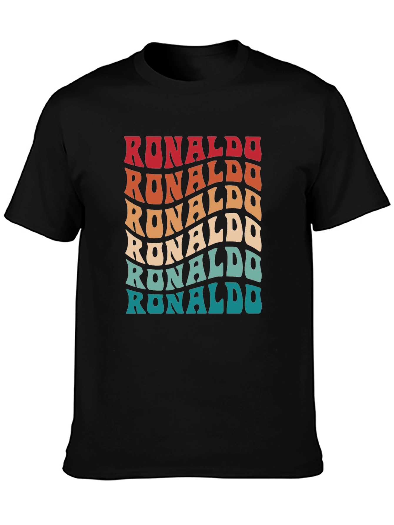 Retro Ronaldo T-Shirt - Wavy Text Design
