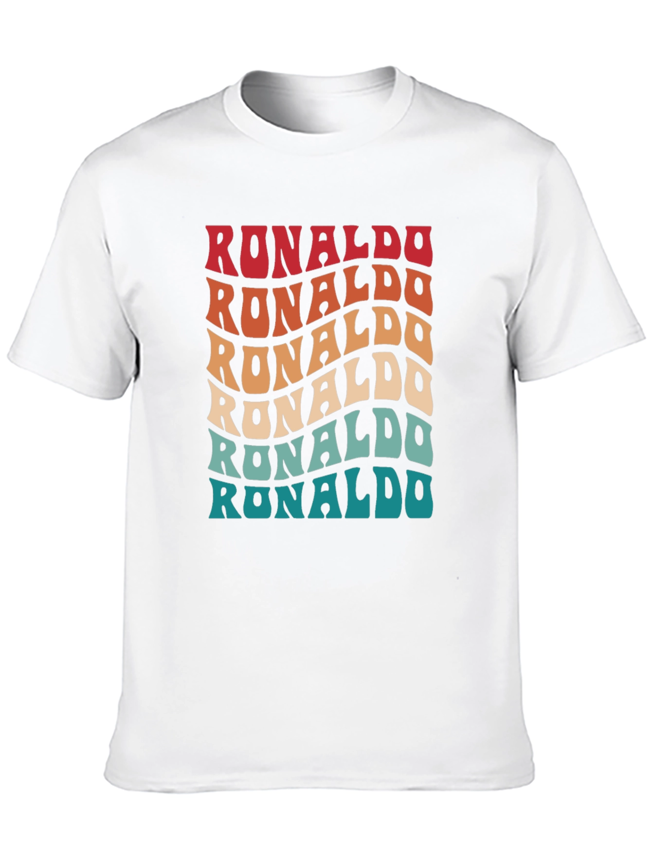 Retro Ronaldo T-Shirt - Wavy Text Design