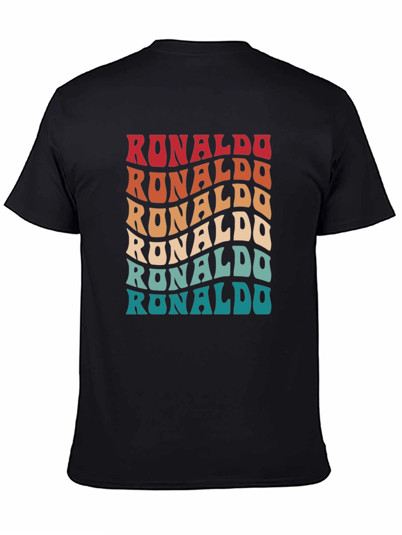 Retro Ronaldo T-Shirt - Wavy Text Design