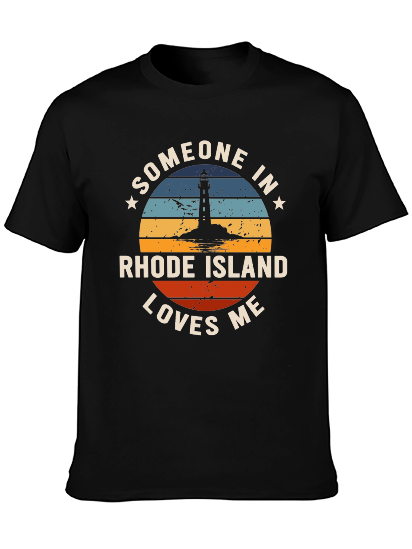Rhode Island Lover Novelty Graphic T-Shirt