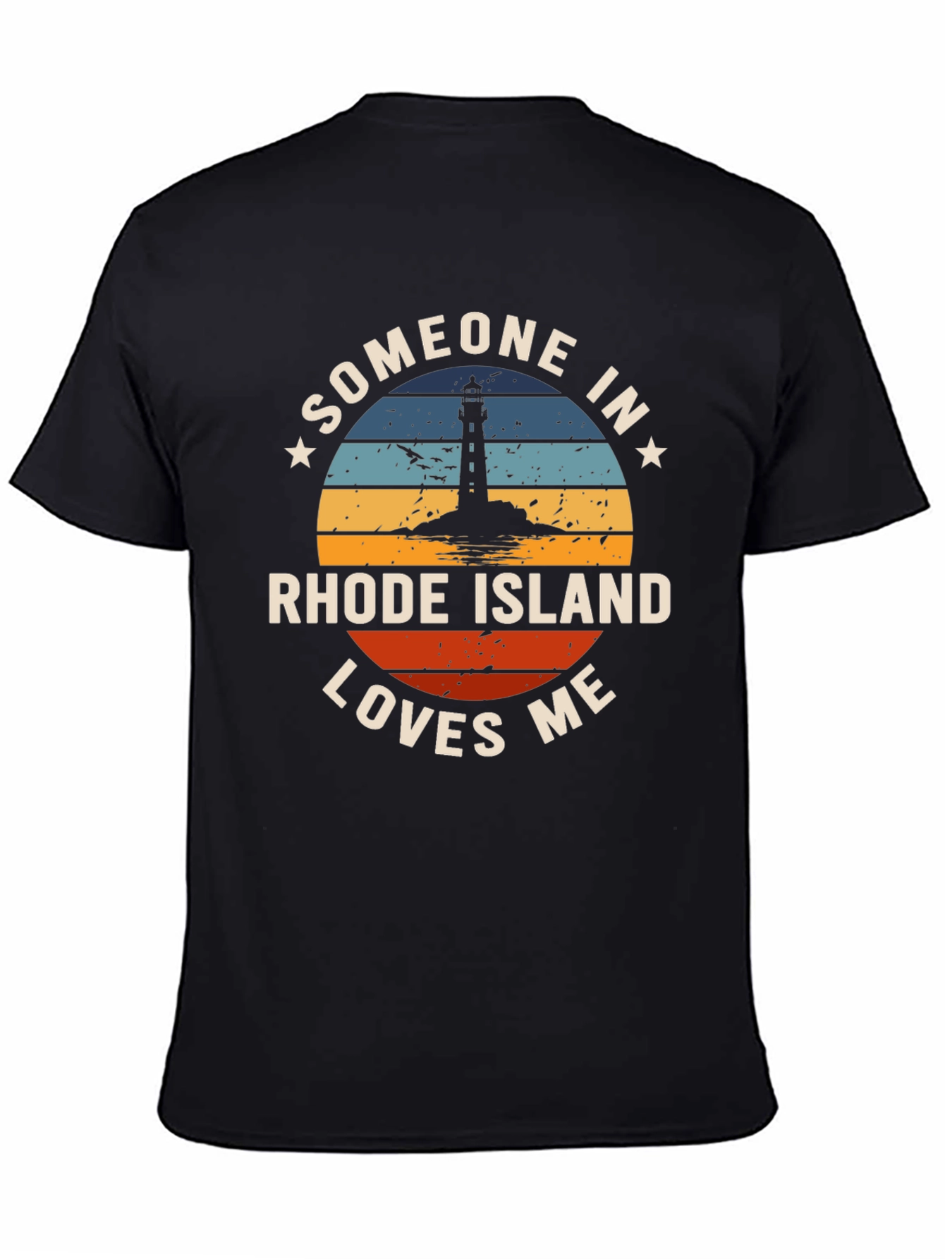 Rhode Island Lover Novelty Graphic T-Shirt