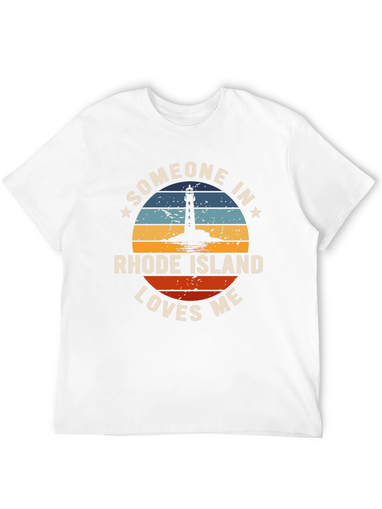 Rhode Island Lover Novelty Graphic T-Shirt