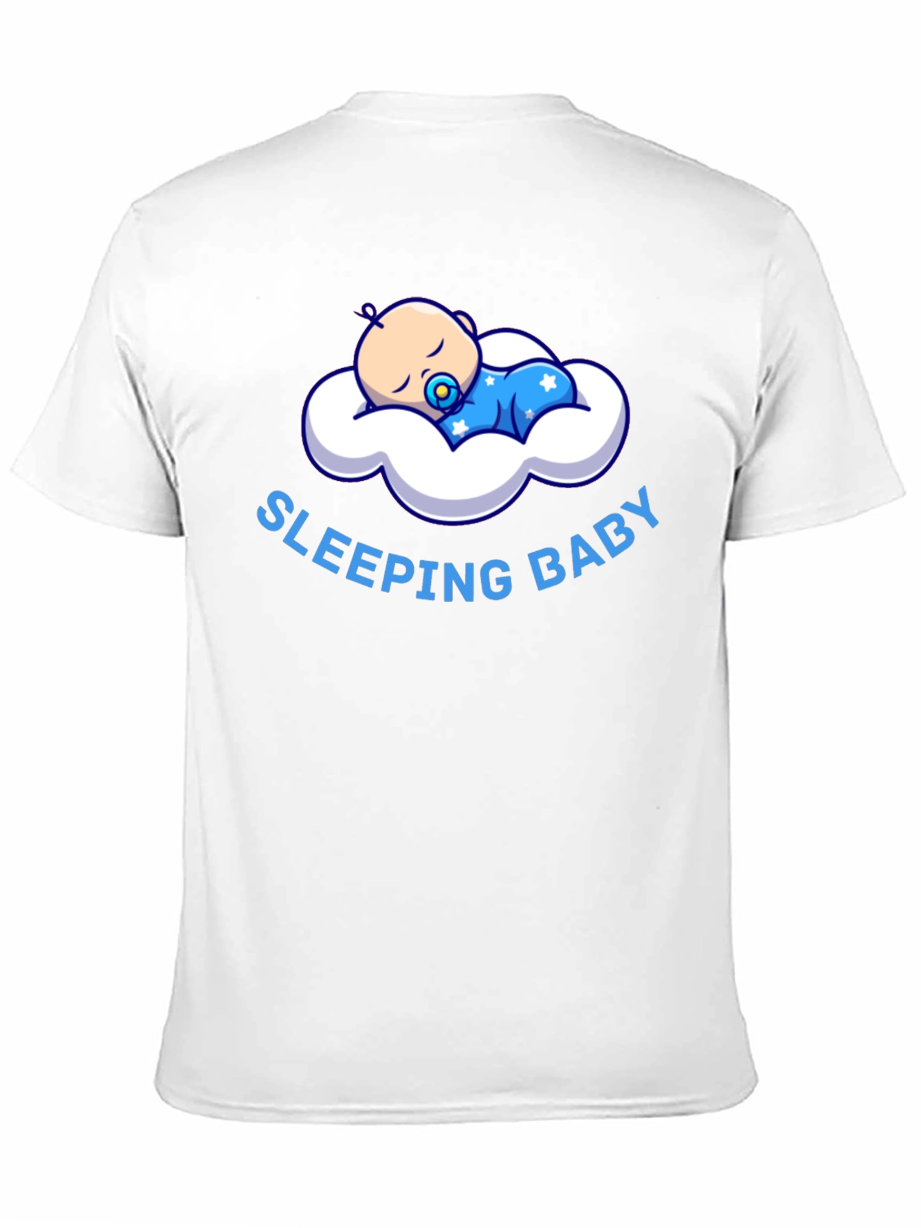 Sleeping Baby Graphic T-Shirt - Black Cotton Tee