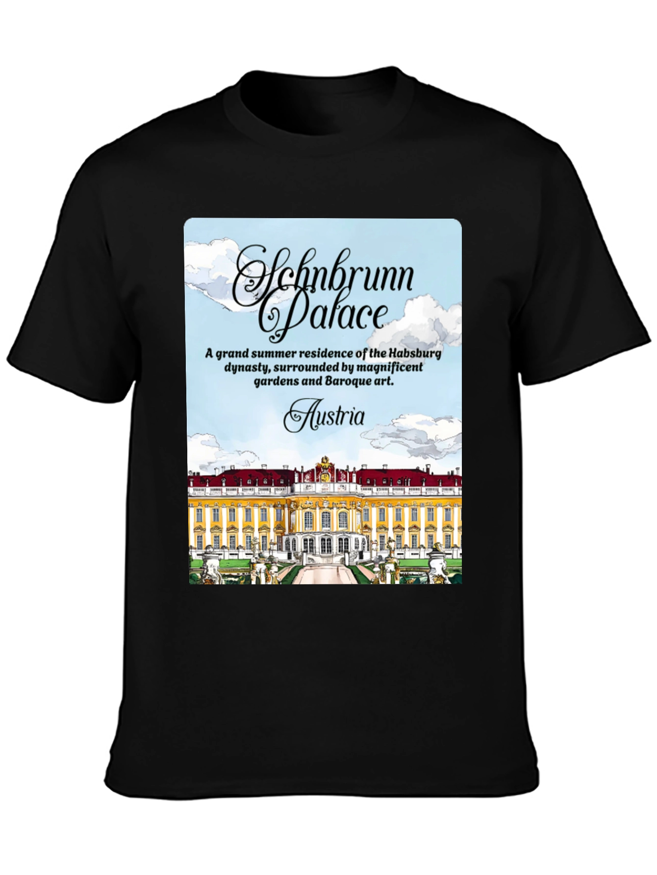 Schonbrunn Palace Austria Graphic T-Shirt