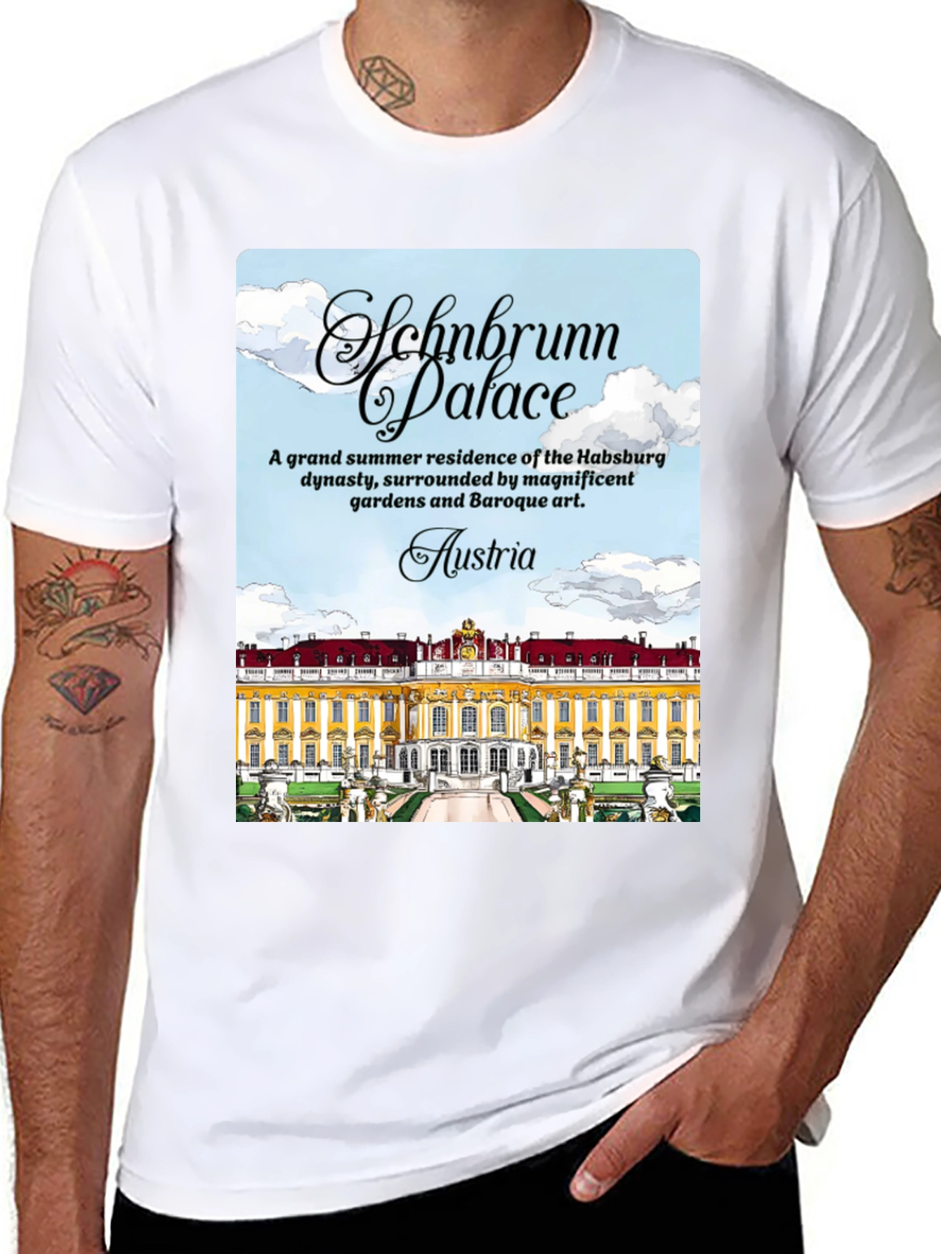 Schonbrunn Palace Austria Graphic T-Shirt