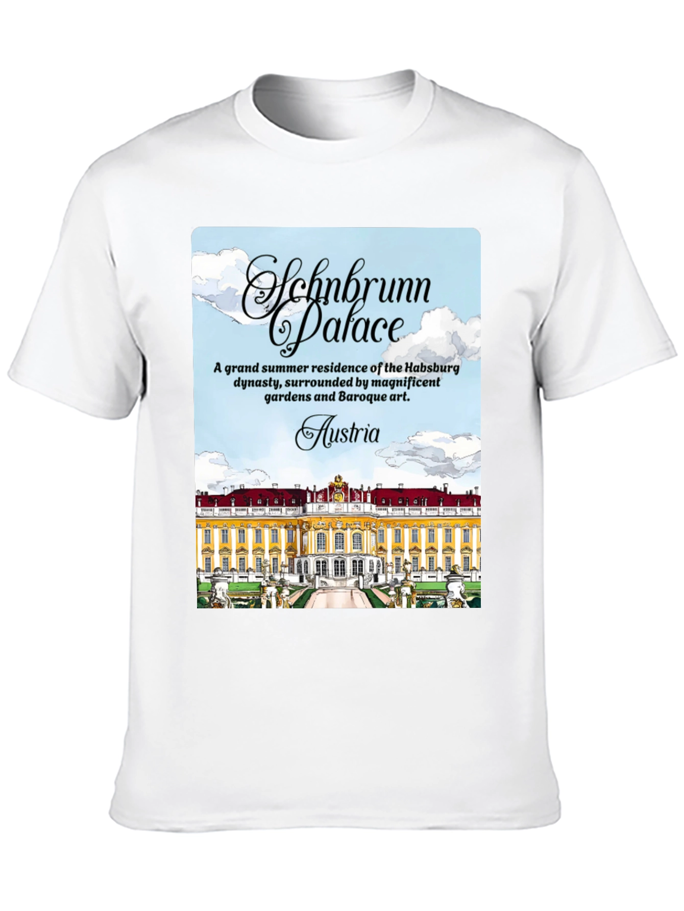 Schonbrunn Palace Austria Graphic T-Shirt
