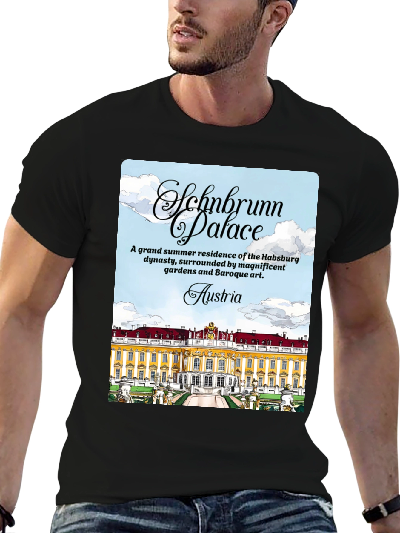 Schonbrunn Palace Austria Graphic T-Shirt