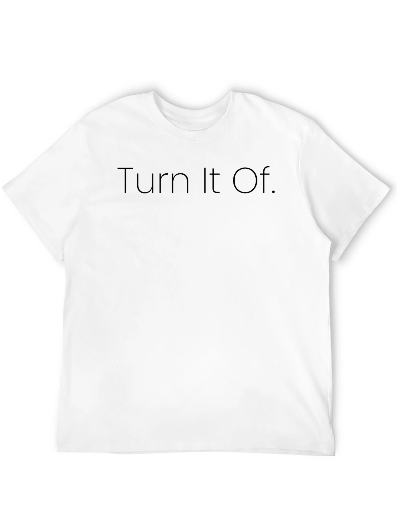 Turn It Off Black Graphic Tee