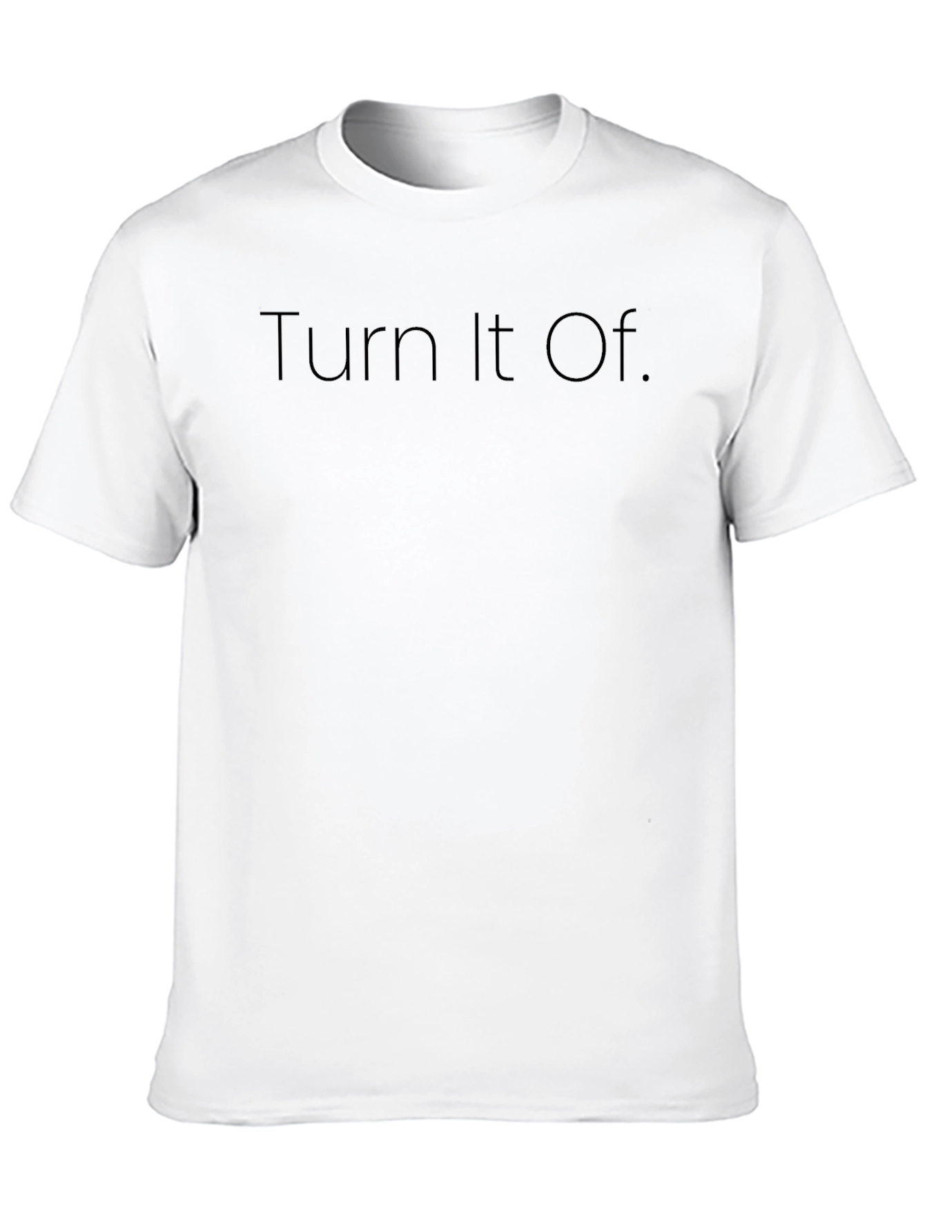 Turn It Off Black Graphic Tee