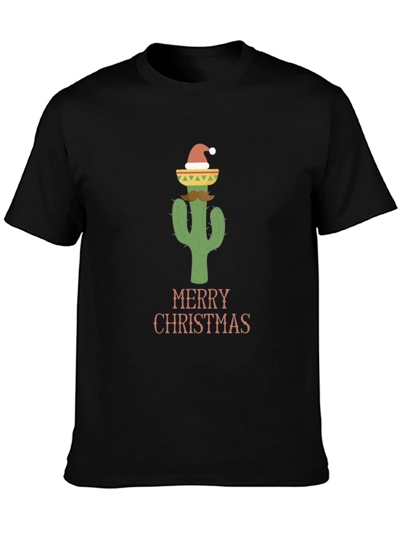 Festive Cactus Christmas T-Shirt