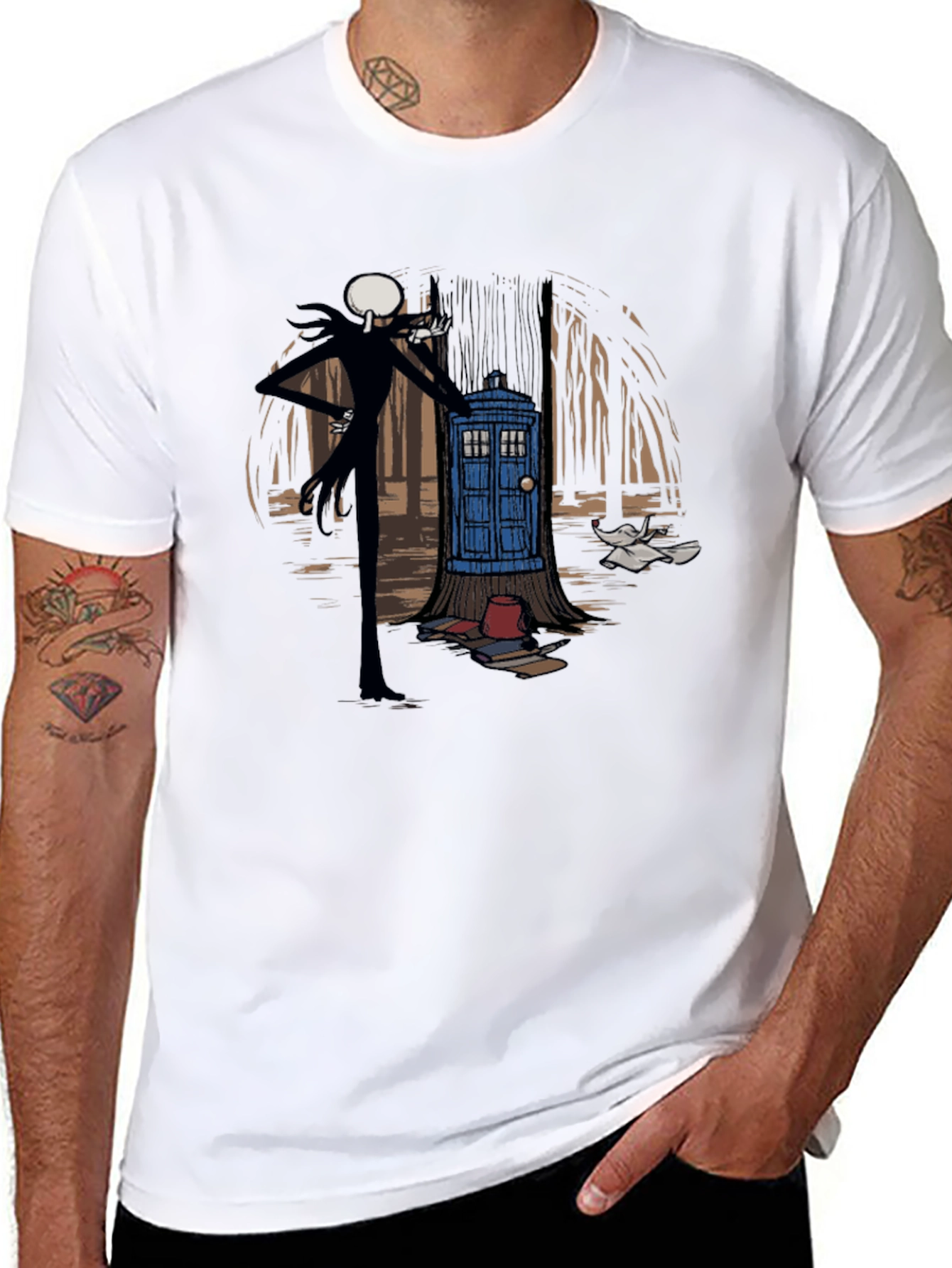 Nightmare Before Christmas Doctor Who T-Shirt