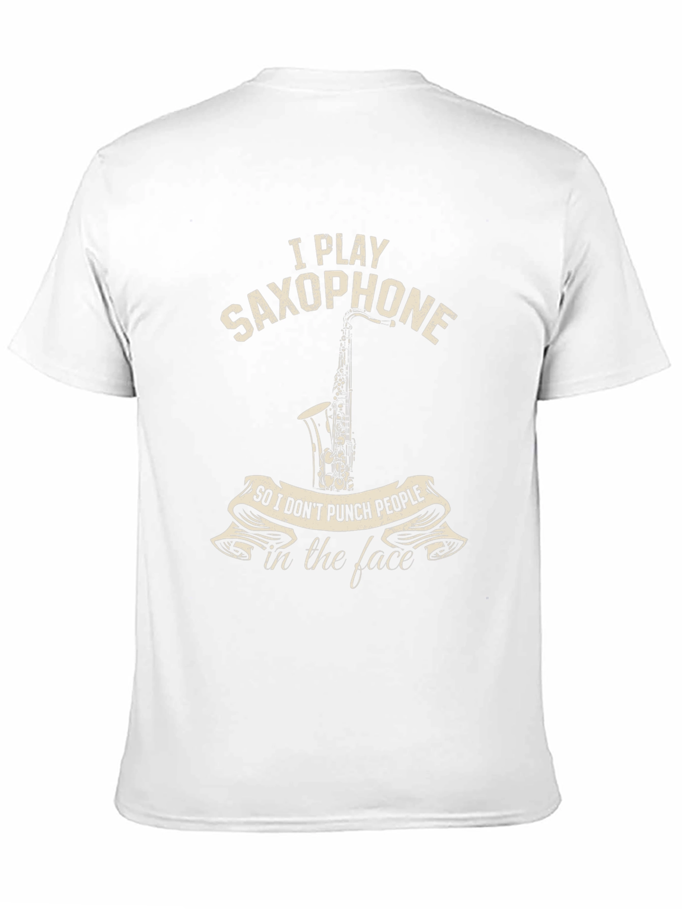 Saxophone Player Novelty T-Shirt: Punch People