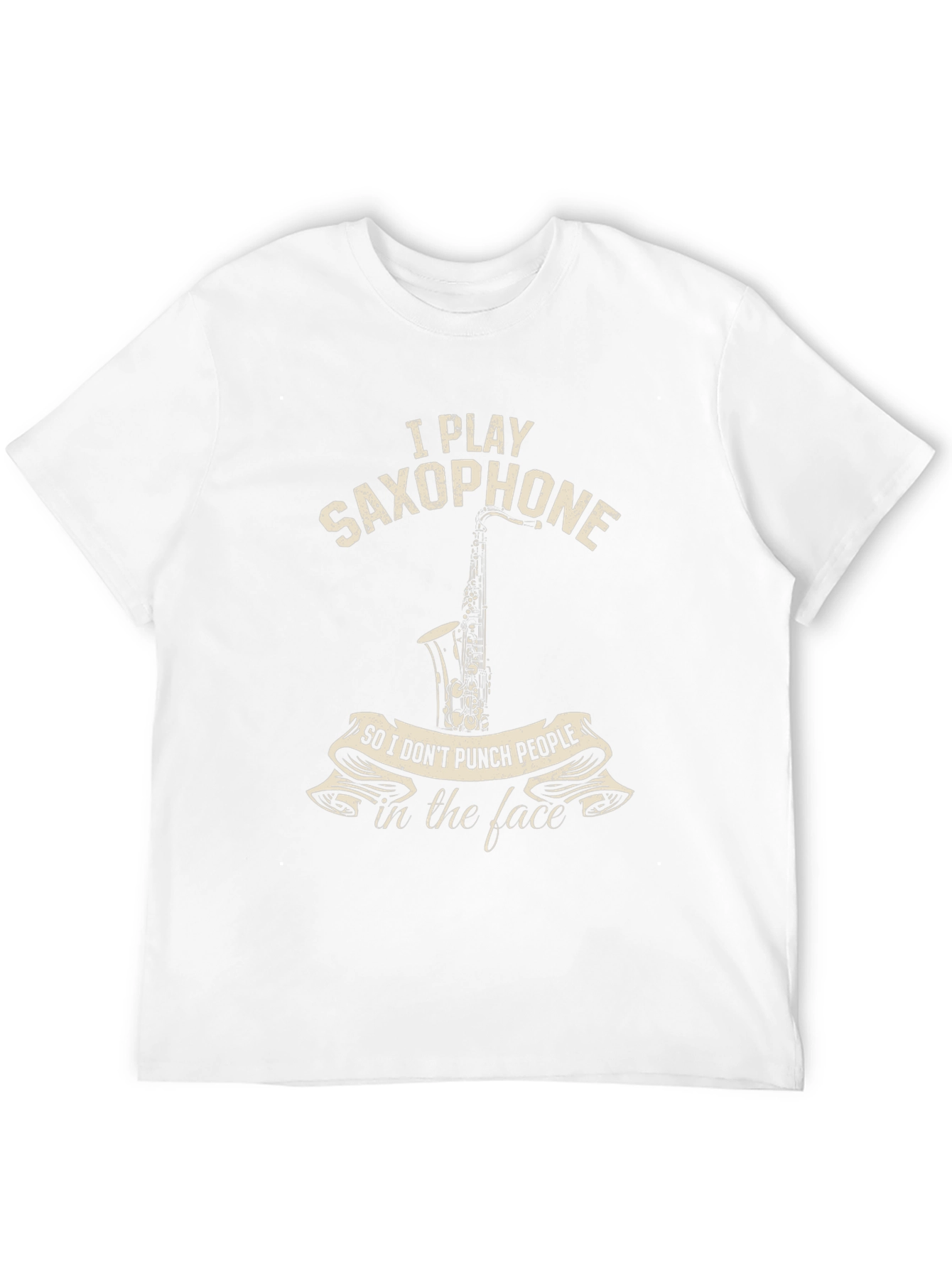 Saxophone Player Novelty T-Shirt: Punch People